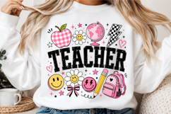 Teacher PNG, Retro Teacher Png Sublimation Product Image 3