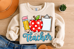 Teacher PNG Sublimation Design,Back to School Product Image 4