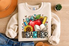 Teacher png sublimation design, western Teacher png Product Image 3