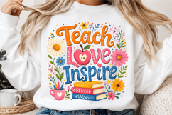 Teacher Png, Teach Love Inspire Png Product Image 3
