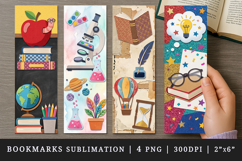 Teacher bookmarks printable sublimation bookmark design Product Image 1