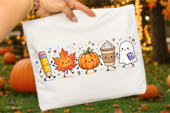 Teacher Pumpkin PNG,Cute School Supplies PNG, Teacher Shirt Product Image 3