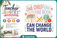 Teacher Quotes Sublimation SVG PNG Product Image 1