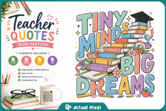 Teacher Quotes Sublimation SVG PNG Product Image 1