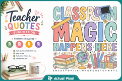 Teacher Quotes Sublimation SVG PNG Product Image 1