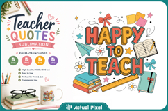 Teacher Quotes Sublimation SVG PNG Product Image 1