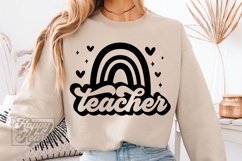 Rainbow Teacher SVG PNG - Teach Shirt Quote - Teacher Life Product Image 3