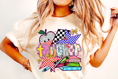 Retro Teacher PNG, Preppy Teacher PNG, Teacher Life PNG Product Image 2