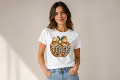 Teacher Rhinestone Apple Png Product Image 6
