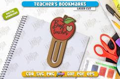 Teacher&#039;s Bookmarks Laser Cut Bundle, Teacher Gift Idea SVG Product Image 3