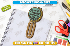 Teacher&#039;s Bookmarks Laser Cut Bundle, Teacher Gift Idea SVG Product Image 4