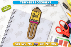 Teacher&#039;s Bookmarks Laser Cut Bundle, Teacher Gift Idea SVG Product Image 5