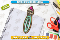 Teacher&#039;s Bookmarks Laser Cut Bundle, Teacher Gift Idea SVG Product Image 7
