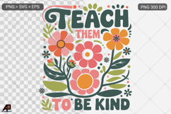 Teacher Boho Floral SVG PNG Sublimation Product Image 1