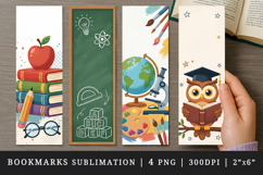 Teacher's Day printable sublimation bookmark design Product Image 1