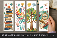 Teacher's Day printable sublimation bookmark design Product Image 1