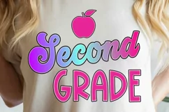 2nd Grade Teacher png, Back to School School Sublimation Product Image 5