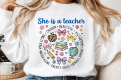 Teacher Shirt Png, Back To School Sublimation Design Product Image 2