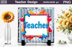 Teacher Sublimation Design | Teacher Slate Design Product Image 1