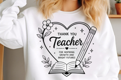 Teacher Split Monogram Png Design Product Image 2