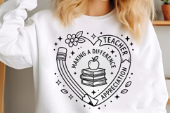 Teacher Split Monogram Png Design Product Image 2