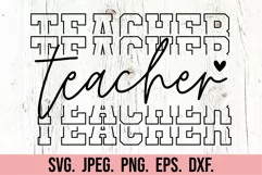 Teacher SVG - Teacher Quote - Teacher Life - Best Teacher Product Image 5