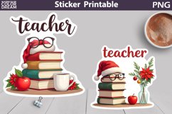 Teacher Sticker Bundle| Teacher Book Apple Sticker Product Image 4