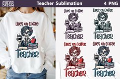 Funny Teacher Skull Sublimation | Quotes Teacher Sublimation Product Image 1