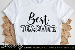 Teacher SVG PNG EPS DXF Best Teacher Ever SVG Teacher Life Product Image 2