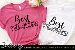 Teacher SVG PNG EPS DXF Best Teacher Ever SVG Teacher Life Product Image 1