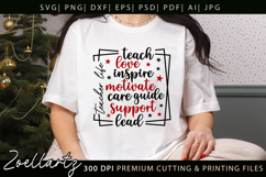 Teacher SVG Back to School Teacher Life T-shirt Mug Design Product Image 1