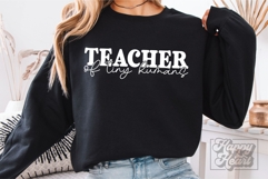 Teacher Of Tiny Humans SVG PNG - Kinder Teacher Shirt Design Product Image 1
