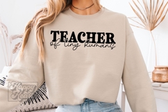 Teacher Of Tiny Humans SVG PNG - Kinder Teacher Shirt Design Product Image 3