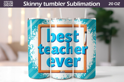 Teacher Tumbler Wrap | Teacher Appreciation Sublimation Product Image 1