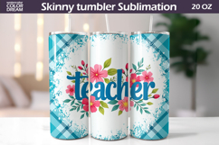 Teacher Tumbler Wrap | Teacher Appreciation Sublimation Product Image 1