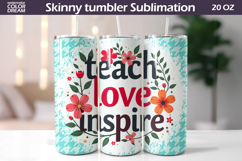 Teacher Tumbler Wrap | Teacher Appreciation Sublimation Product Image 1