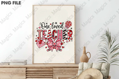 Teacher Valentine Png, Loved Teacher Png Product Image 3