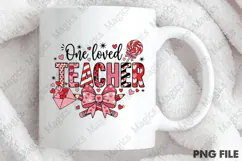 Teacher Valentine Png, Loved Teacher Png Product Image 4