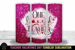 Valentines Day Teacher Tumbler Sublimation I Teacher Tumbler Sublimation Valentines Day I 20 Oz Tumbler Wrap PNG