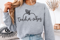 Teacher Vibes SVG PNG - Teacher Life Shirt Gift Product Image 4