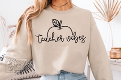 Teacher Vibes SVG PNG - Teacher Life Shirt Gift Product Image 5