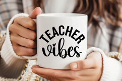 Teacher Vibes SVG | Teacher SVG | Teacher PNG Product Image 3