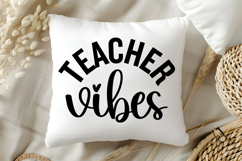 Teacher Vibes SVG | Teacher SVG | Teacher PNG Product Image 5