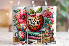 Teacher Tumbler Wrap Sublimation, Teacher Life Tumbler Wrap Product Image 1