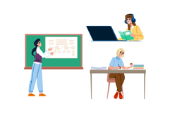 leader teacher woman vector Product Image 1