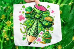 Teacher Pencil St Patrick's Day PNG, Lucky Teacher PNG Product Image 6