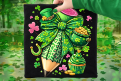 Teacher Pencil St Patrick's Day PNG, Lucky Teacher PNG Product Image 7