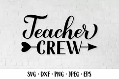 Teacher crew SVG. Funny teacher quote. Teachers Day design Product Image 1