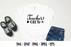 Teacher crew SVG. Funny teacher quote. Teachers Day design Product Image 2