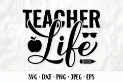 Teacher life SVG. Funny teacher quote. Teachers Day design Product Image 1